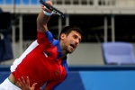 Djokovic men's singles tennis scene at the Eastern Olympics