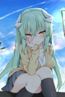 元氣動漫少女手機壁紙