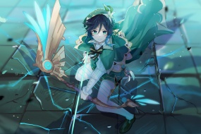 Genshin Impact Wendy anime cartoon HD computer wallpaper