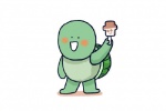 Small animals eating ice cream series avatars