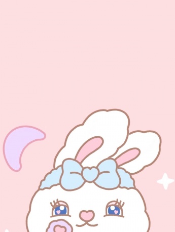 Cute hand drawn bunny mobile wallpaper