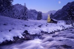 Beautiful winter snow scene pictures computer wallpapers second series