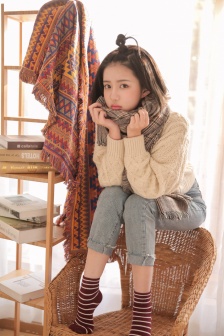 可愛美女俏皮小啾啾髮型元氣寫真