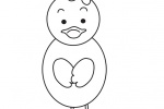 Little duck simple drawing picture