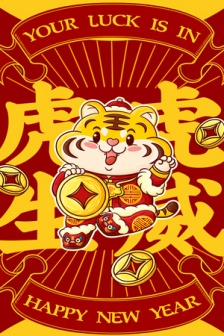 2022年虎年大吉高清图片素材