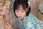 Short hair kimono beauty pictures desktop wallpaper