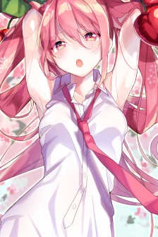 二次元美女性感美腿寫真手機壁紙