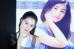 Pictures of Cecilia Cheung posing with her classic characters in the same frame