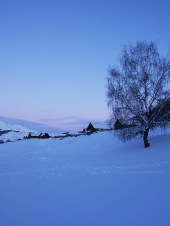 唯美的初雪景色高清手機壁紙