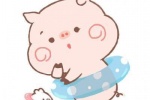 Cute cartoon pig WeChat avatar