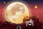 Mousse Mousse Akita Jun Oil Exploded Jiding Mid-Autumn Festival Wallpaper