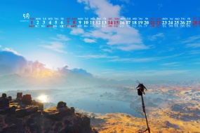 May 2022 spectacular natural scenery desktop calendar wallpaper