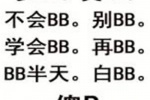 少BB，莫BB，不会BB，别BB，学会BB，再BB，BB半天。白BB，傻B