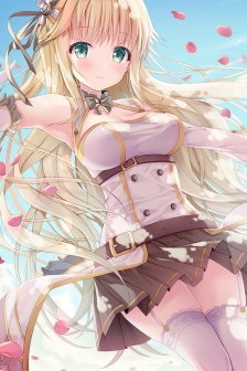 Sexy stockings beauty anime mobile wallpaper