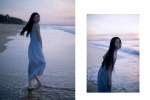 Jiang Zhenyu's charming and sexy photos at the beach in summer
