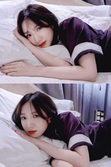 孟美岐慵懶居家寫真照圖片