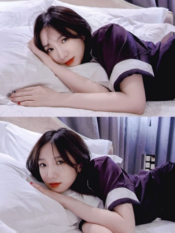 Meng Meiqi's lazy home photo photos