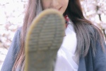 Beautiful pictures and photos of beauties in JK uniforms during the Sakura Festival