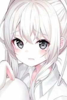 白色系女生动漫头像图片