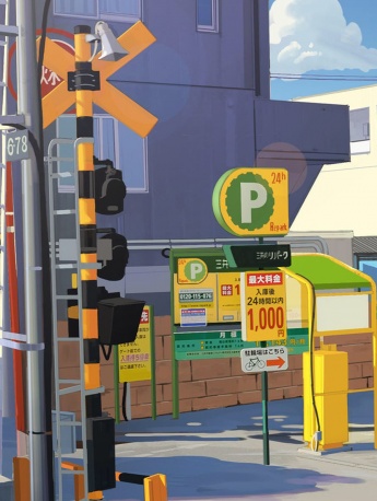 動漫場景插畫手機壁紙