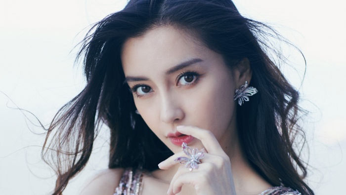 Sexy goddess Angelababy computer wallpaper