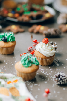 圣诞姜饼小蛋糕图片手机壁纸
