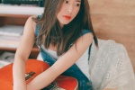 Tall beauty with skinny figure, charming and sexy photo
