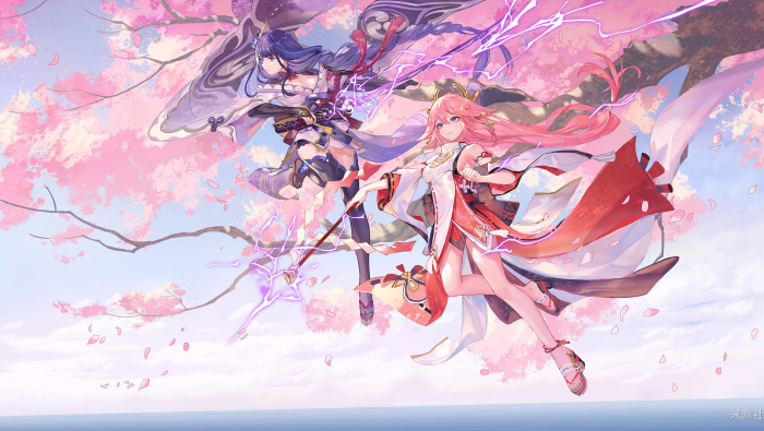 八重神子雷電將軍圖片壁紙