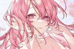 Pink two-dimensional girl avatar picture