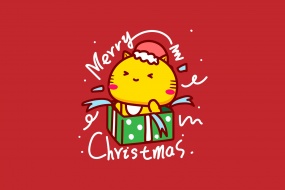 Hami Cat Christmas Cartoon Picture Desktop Wallpaper