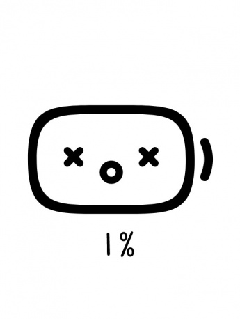 Battery simple drawing avatar