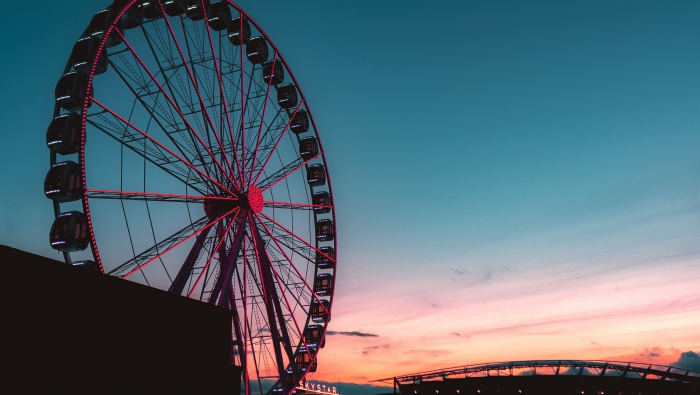 摩天輪風景圖片桌麵壁紙