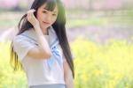 花海美女制服超短裙诱惑性感写真