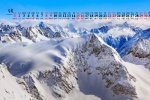 2021年5月雪山風景桌麵日曆壁紙