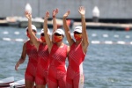 China's rowing team wins gold in women's quadruple sculls