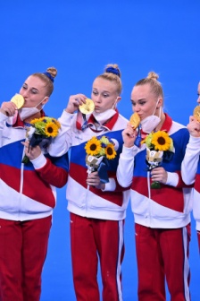 Russian gymnastics women's team gold medal