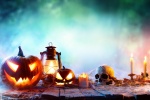 Halloween pumpkin lantern picture material wallpaper