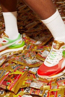 Puma candy shoes displayed from multiple angles