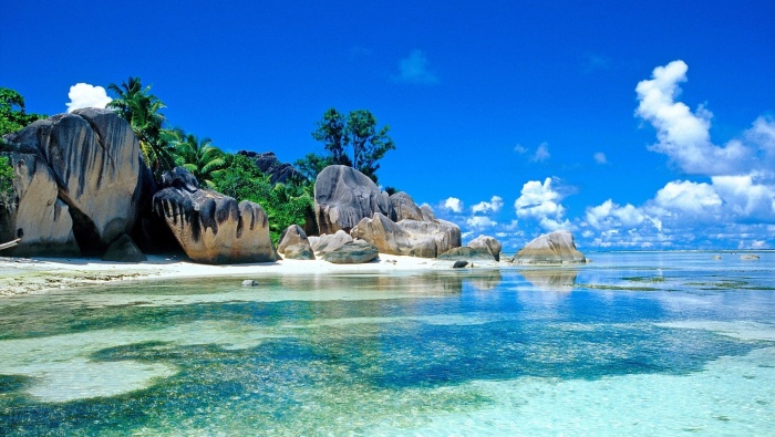 Seychelles island scenery pictures desktop wallpaper
