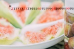 August 2021 gourmet desktop calendar wallpaper under the blue sky