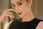 angelababy elegant little black dress photo