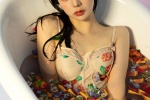 Hu Xiaotang sexy bathtub photo pictures