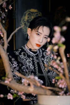 李斯丹妮刺绣宫廷风时尚性感写真