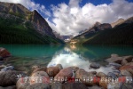 May 2022 beautiful mountains and lakes scenery calendar wallpaper