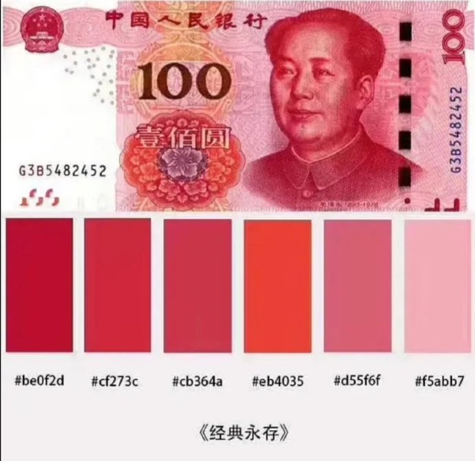 人民币配色图解