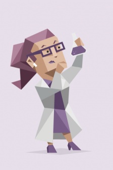 Logician personality cartoon image