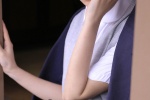 Sexy beauty schoolgirl uniform temptation photo