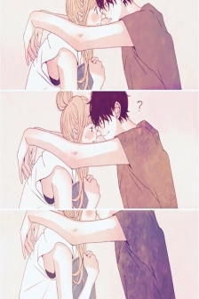 情侶愛情插畫手機壁紙