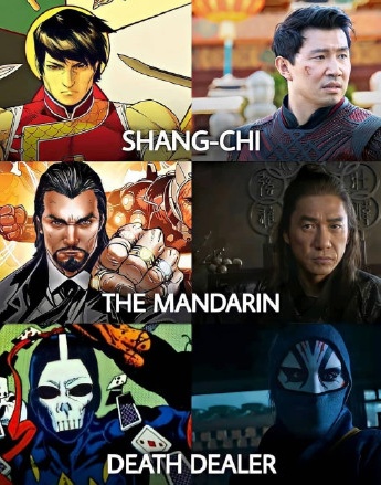 Comparison between the animated and live-action versions of Marvel's Shang-Chi character