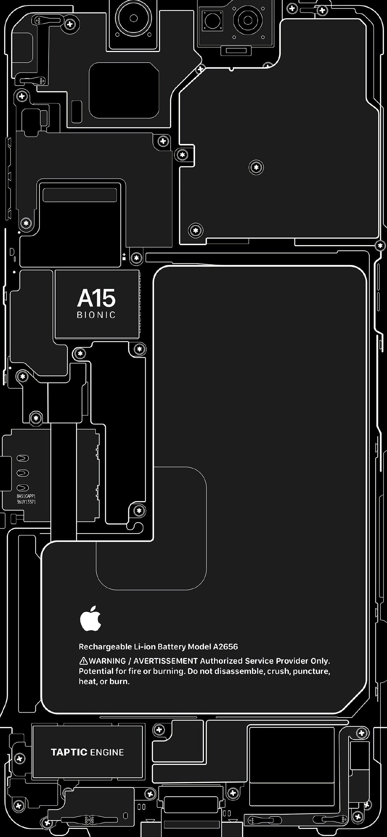 iPhone13内部结构手机壁纸
